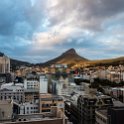 ZAF WC CapeTown 2016NOV13 StrandTowerHotel 011  The northern end of the city is protected by   Table Mountain   on the left,   Lions Head   in the middle and   Signal Hill   to the right. : 2016, 2016 - African Adventures, Africa, Cape Town, November, South Africa, Southern, Strand Tower Hotel, Western Cape